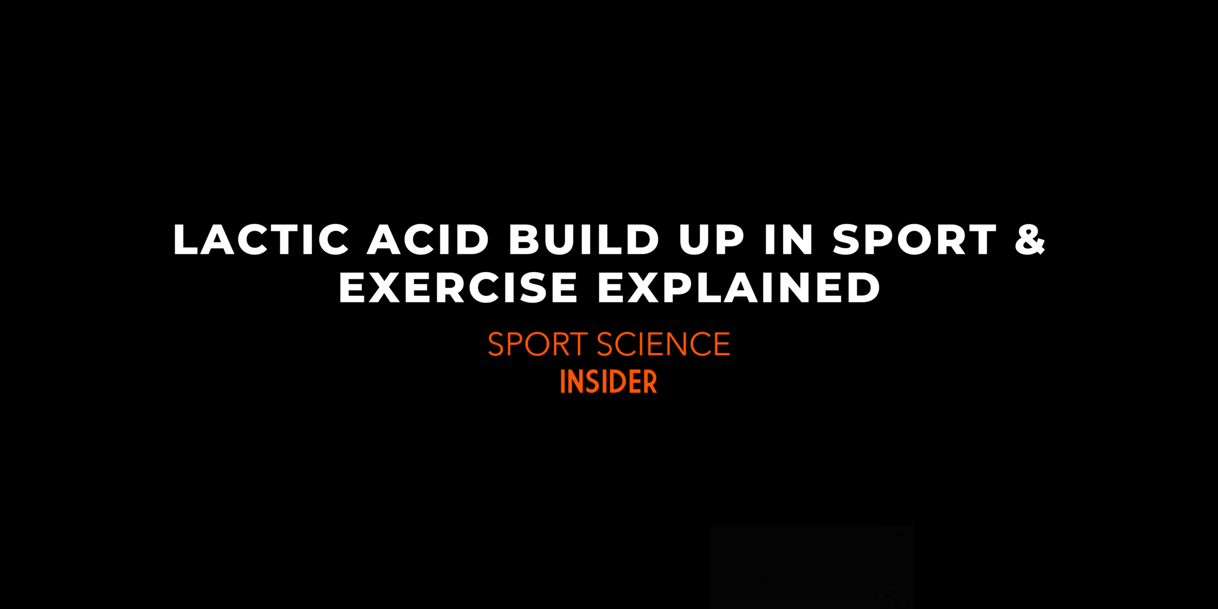 Lactic Acid Build Up in Sport & Exercise Explained