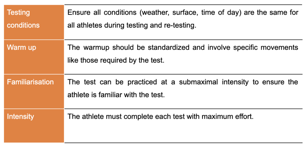 Factors to consider for a reliable and valid test