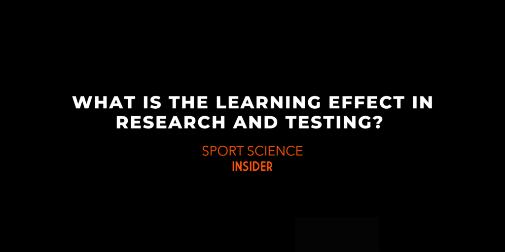 What is the learning effect in research and testing?